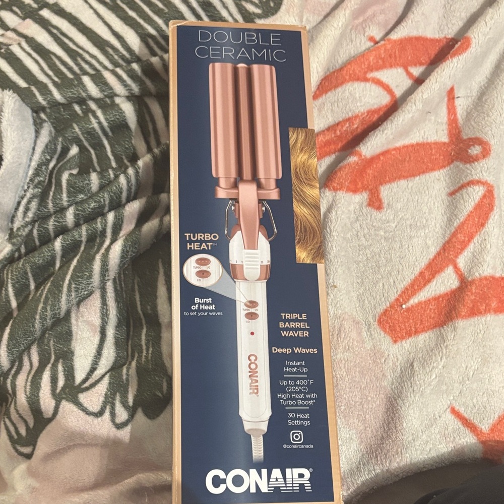 Conair Rose Gold Triple Barrel Waver